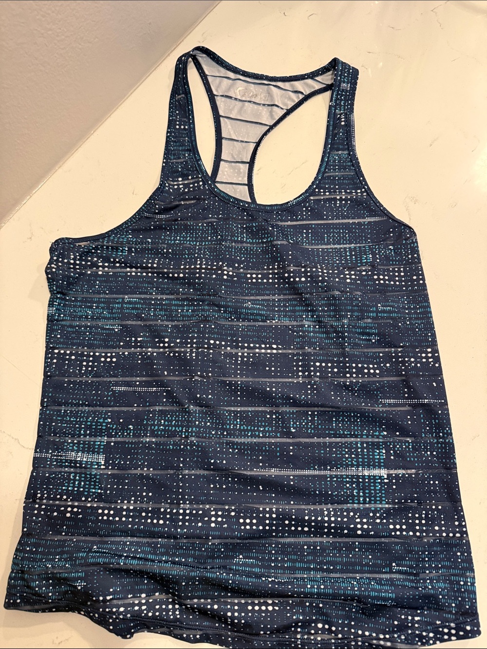 Women’s code blue havanna Tank Top with Teal Accents